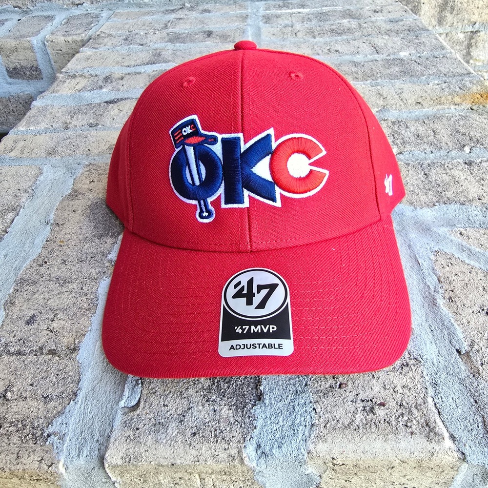'47 MVP Oklahoma‎ City OKC Adjustable Hat Red Acrylic Wool Cap M-MVP162WBV-RD